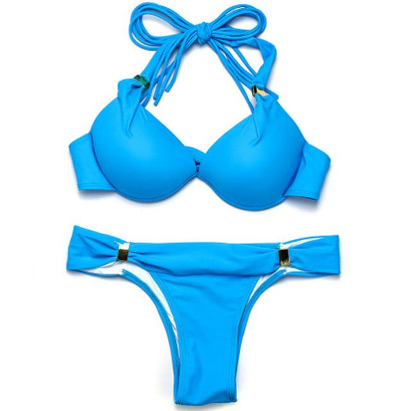 Woman Sexy Bikini Set Split Swimwear Sling Bikini