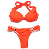 Woman Sexy Bikini Set Split Swimwear Sling Bikini