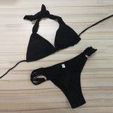 women bikini set sexy brazilian bikini solid swimwear