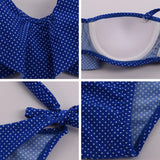Andzhelika 2018 Girsl Bikini Push Up Swimwear Sexy Dot Ruffles AK81751