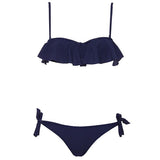 Andzhelika 2018 Girsl Bikini Push Up Swimwear Sexy Dot Ruffles AK81751