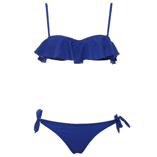 Andzhelika 2018 Girsl Bikini Push Up Swimwear Sexy Dot Ruffles AK81751