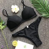 Ariel Sarah Solid Bikinis Women 2018 Sexy Swimsuit Swimwear
