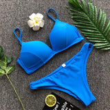 Ariel Sarah Solid Bikinis Women 2018 Sexy Swimsuit Swimwear