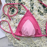 Bikini 2018 Bathing Suit Women Maillot De Bain Sexy Pure Color