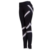Women New Stripe Printed Gym Leggings Pant