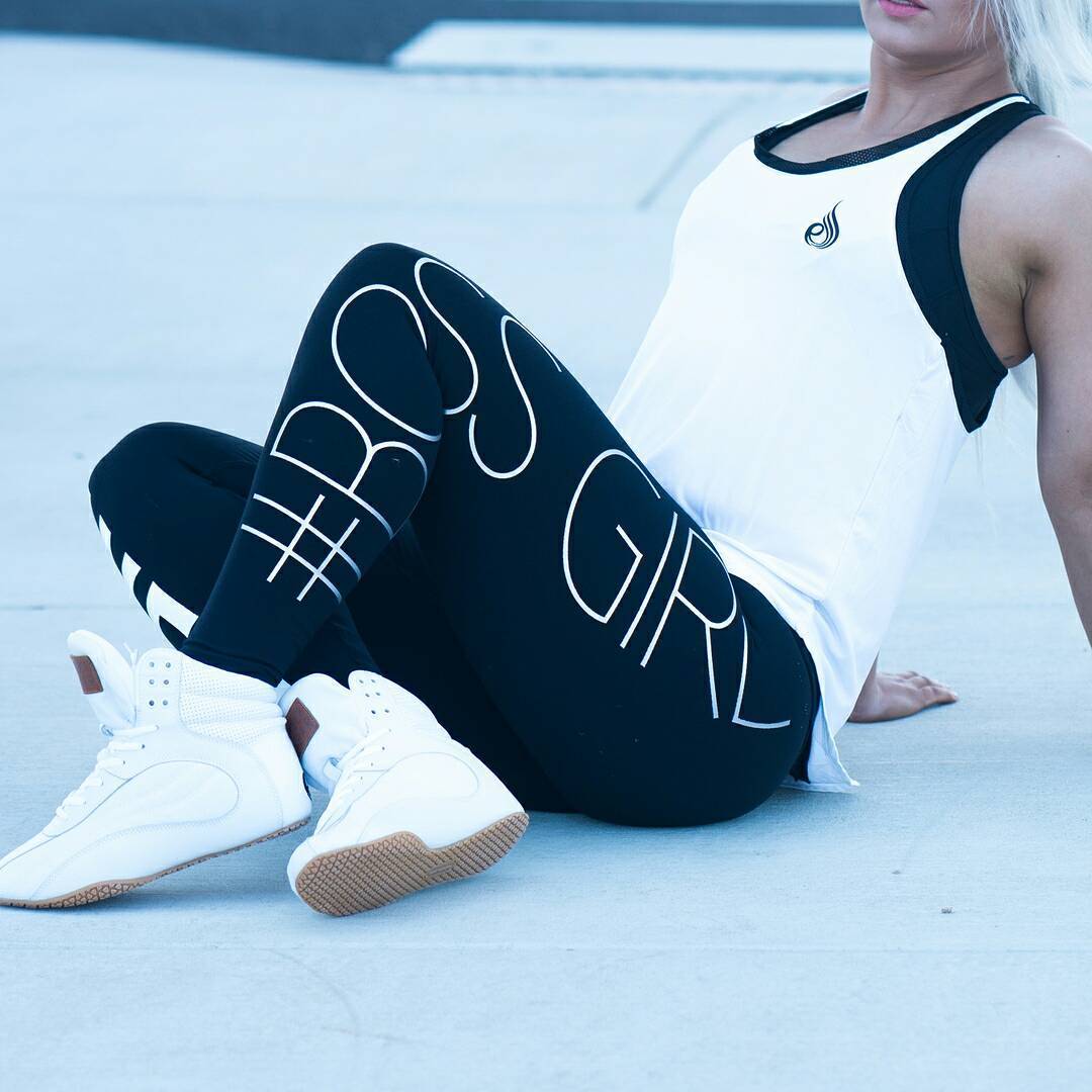 Sport Women Fitness Boss Girl Printing Gym Leggings