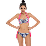 NAKIAEOI 2018 New Sexy Bikinis Women Swimsuit Push Up Bikini Set Bathing Suits Halter Summer Beach Wear Plus Size Swimwear XXL