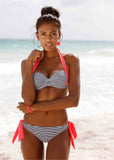 NAKIAEOI 2018 New Sexy Bikinis Women Swimsuit Push Up Bikini Set Bathing Suits Halter Summer Beach Wear Plus Size Swimwear XXL