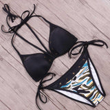 NAKIAEOI 2018 Sexy Bandage Bikinis Women Swimsuit Push Up Swimwear Halter Top Brazilian Bikini Set Beach Bathing Suits Swim Wear