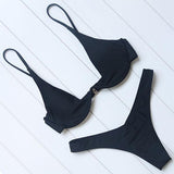 OMKAGI Brand Brazilian Bikini 2018 Swimwear Women Swimsuit Sexy Push Up Underwire Swimming Bathing Suit Beachwear Bikinis Set