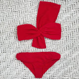 One Shoulder Sexy Bikinis Women Swimwear 2018 Female Swimsuit White Push Up Bikini Set Bathing Suit Women Swimming for Beachwear