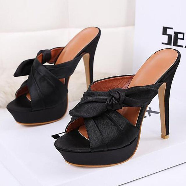 Butterfly-knot Women Thin Heels Women Comfortable Wearing  NEW Trend for the Fashion Shoes Women Heels