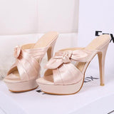 Butterfly-knot Women Thin Heels Women Comfortable Wearing  NEW Trend for the Fashion Shoes Women Heels