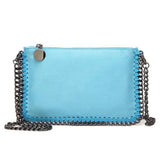 2018 Fashion Woven Chain Bag Shoulder Bag for Women Clutches PU Messenger Bag Small Clutch purse Bolsa Handbags wallet S1227
