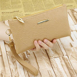 New Japanese style fashion striped women clutch bag sequined wrist portable small mobile phone bag woman money clips