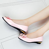 Spring Autumn Toe Flat Heel Bow Tie Shoes Women Fashion Women's Flat Shoes