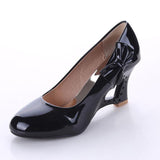 Pumps Ladies Stiletto Womens High Heels Shoes Strange Heart Heels Woman Pumps Bowtie Office Wedding Bridal Shoes Big Size 35-43