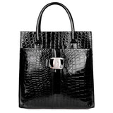 New 2018 PU Hot Fashion Women Crocodile Pattern Handbag Satchel Tote Shoulder Bag Messenger Size Vertical Version summer nice