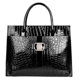 New 2018 PU Hot Fashion Women Crocodile Pattern Handbag Satchel Tote Shoulder Bag Messenger Size Vertical Version summer nice