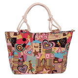 2018 Fashion Folding Women Big Size Handbag Tote Ladies Casual Flower Printing Canvas Graffiti Shoulder Bag Beach Bolsa Feminina