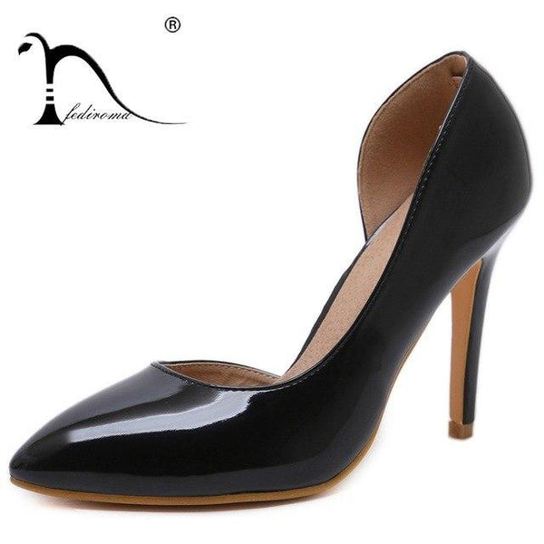 Shoes Woman Heels Summer Pumps Female Wedding High Heels Sexy High Heel shoes for Women 4 colors 10.5CM Genuine Leather Insole