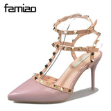 Hot Women Pumps Ladies Sexy Pointed Toe High Heels Fashion wedding pumps Buckle Studded Stiletto High Heel Sandals Shoes