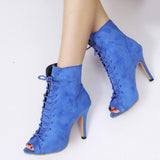Fashion Women Ladies Ankle High Heels Peep Toe Wedges Block Party Singel Shoes