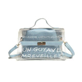 THINKTHENDO Fashion Women's PVC Clear Transparent Shoulder Bag Tote Girls Multifunction Crossbody Bags Summer Handbag New 2018